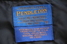 画像5: 00s メキシコ製 PENDLETONペンドルトン タータンチェック ウール オープンカラーシャツ S (5)