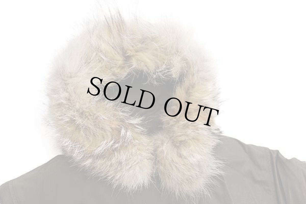 画像3: 00s USA製 WOOLRICH JOHN RICH&BROS. ウールリッチ コヨーテファー アークティックパーカー ダウンコート オリーブドラブ S★B-9タイプ (3)