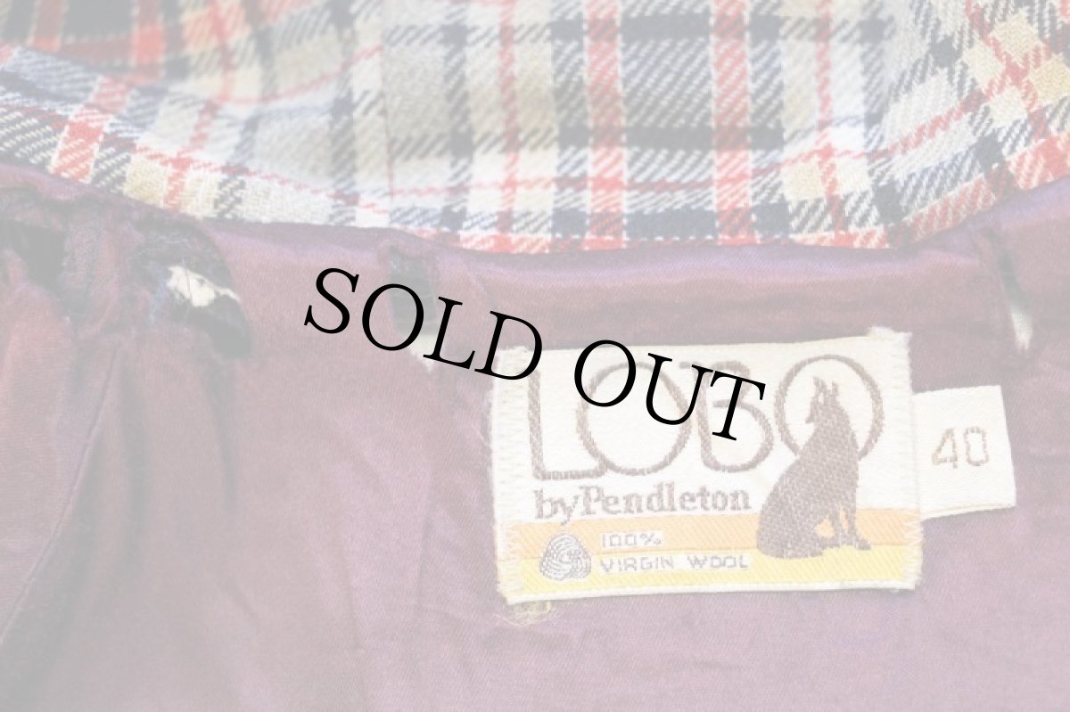 画像4: 70s LOBO by Pendletonペンドルトン 無地 ウール マウンテンパーカー 濃紺 40 (4)