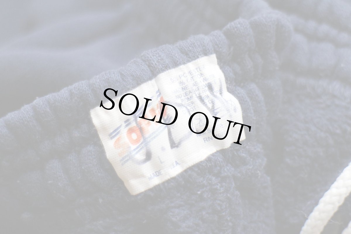 画像7: 90s USA製 米軍 NAVY リフレクタープリント スウェットパンツ 紺 L (7)