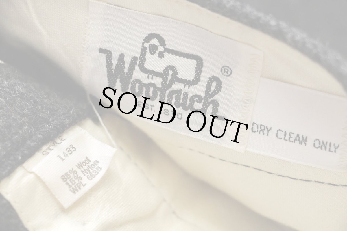 画像6: 70s Woolrichウールリッチ ツイード ウールパンツ チャコールグレー w34 (6)