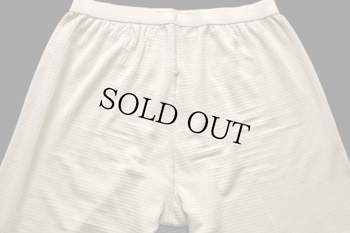 画像5: 00s USA製 米軍 ECWCS GEN3 LEVEL2 ドロワーズ POLARTEC グリッドフリース インナーパンツ サンドベージュ M-R (5)