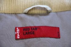 画像4: 00s Levi'sリーバイス RED TAB ロゴ刺繍 ダウンベスト ライトベージュ L (4)