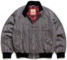 画像1: 英国製 BARACUTAバラクータ G9 タータンチェック キルティングライナー グレンチェック ハリントンジャケット XL (1)