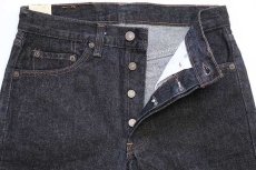 画像4: デッドストック★80s USA製 Levi'sリーバイス 501 先染め ブラック デニムパンツ w29 L32 (4)