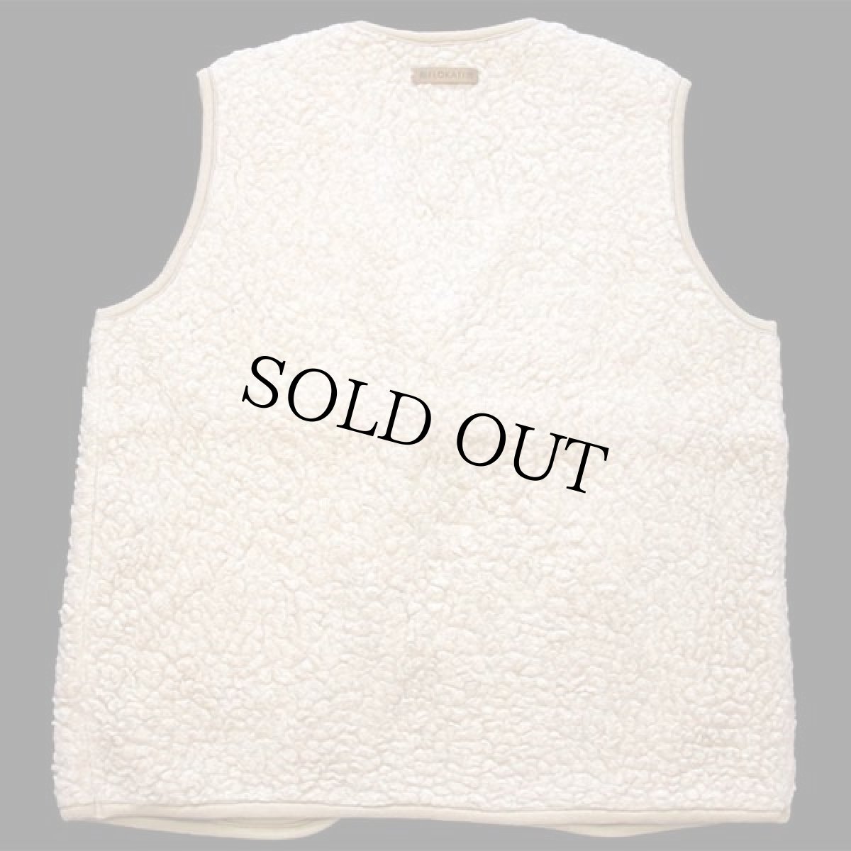 画像2: FLOKATI トグルボタン ウールパイル ベスト ナチュラル (2)