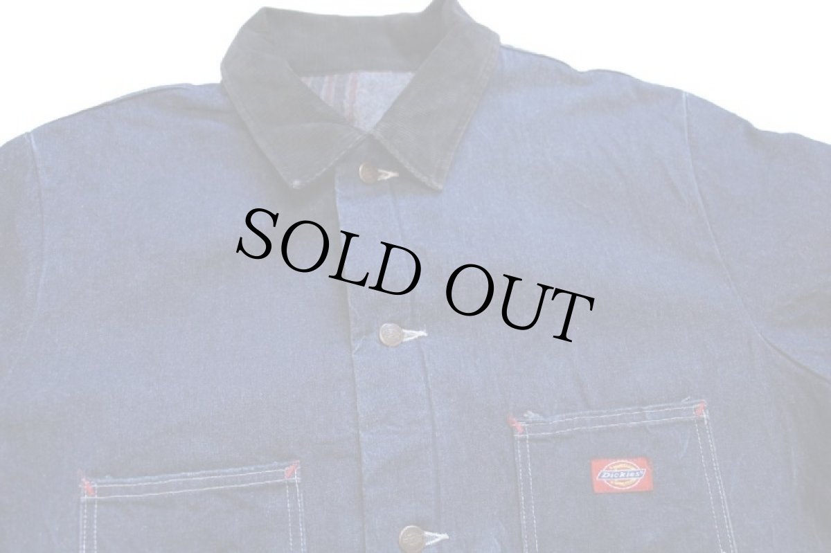 画像3: 90s Dickiesディッキーズ ブランケットライナー デニム チョアコート カバーオール★特大 (3)