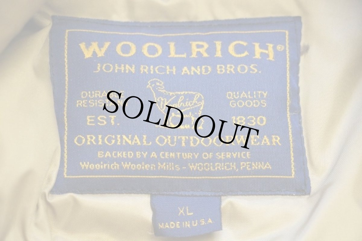 画像4: 00s USA製 WOOLRICH JOHN RICH&BROS ウールリッチ アークティックパーカー ダウンコート 黒 XL★B-9タイプ (4)