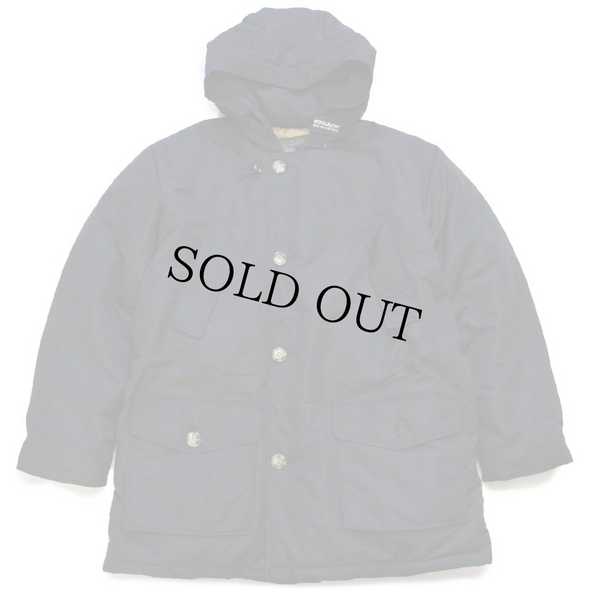 画像1: 00s USA製 WOOLRICH JOHN RICH&BROS ウールリッチ アークティックパーカー ダウンコート 黒 XL★B-9タイプ (1)