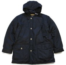 画像1: 00s USA製 WOOLRICH JOHN RICH&BROS ウールリッチ アークティックパーカー ダウンコート 黒 XL★B-9タイプ (1)