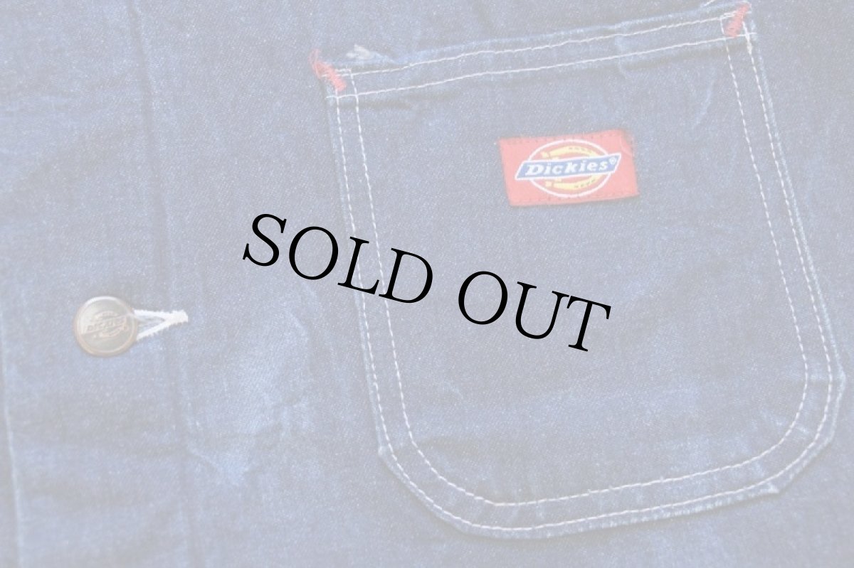 画像4: 90s Dickiesディッキーズ ブランケットライナー デニム チョアコート カバーオール★特大 (4)