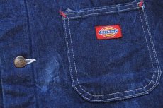 画像4: 90s Dickiesディッキーズ ブランケットライナー デニム チョアコート カバーオール★特大 (4)