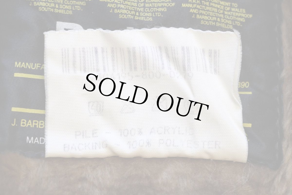 画像5: 90s 英国製 Barbourバブアー A297 パイルライナー ボア ベスト ブラウン C40★43 (5)