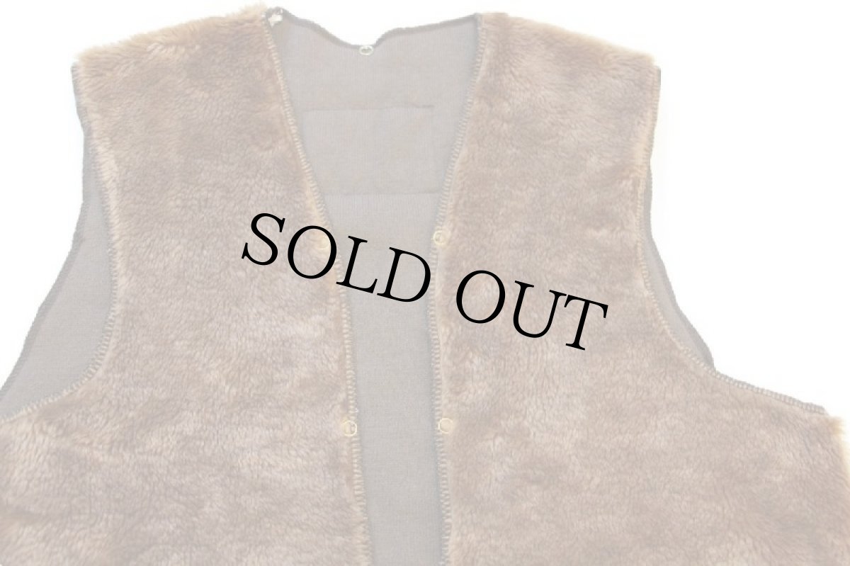 画像3: 90s 英国製 Barbourバブアー A297 パイルライナー ボア ベスト ブラウン C40★43 (3)