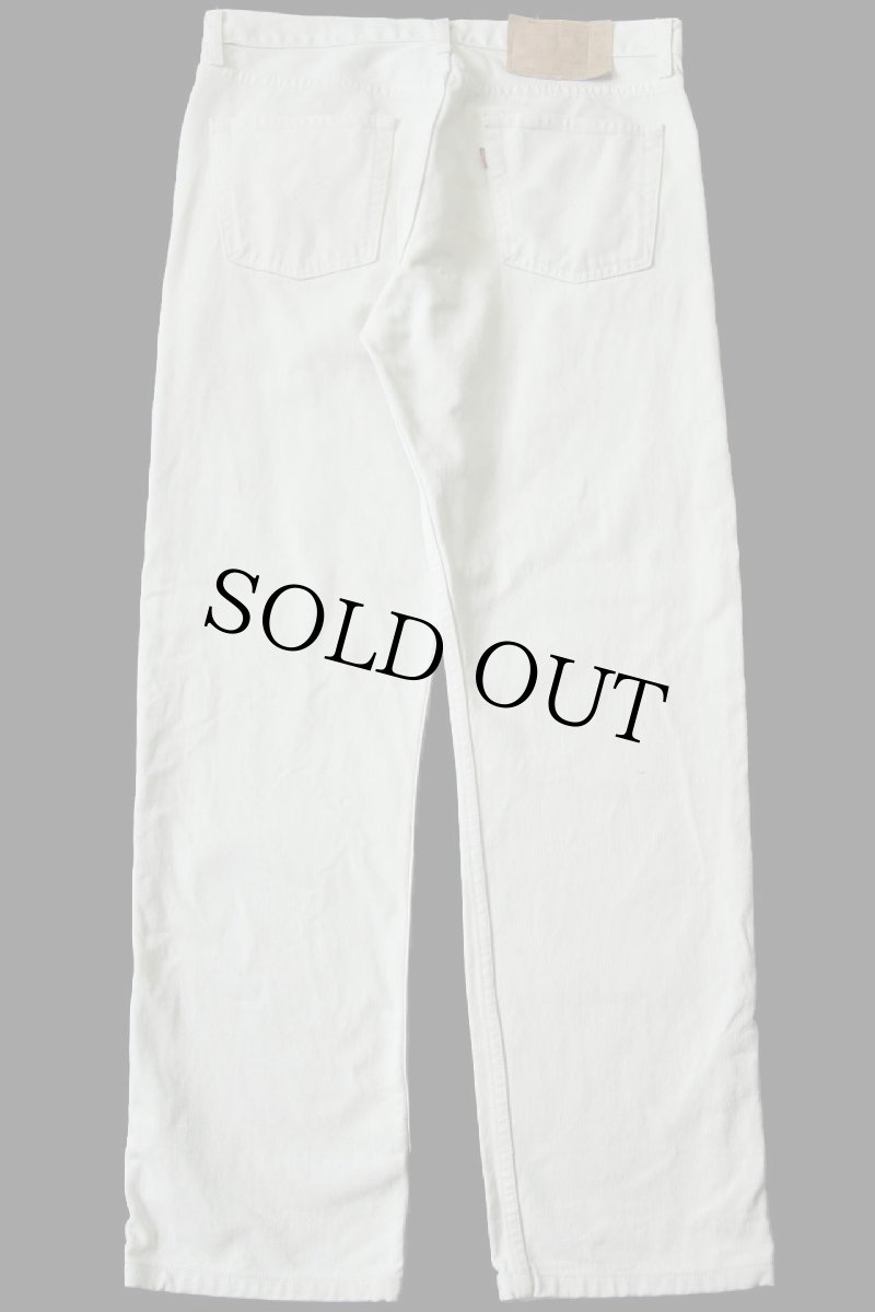 画像3: 90s USA製 Levi'sリーバイス 501 カラーデニムパンツ オフホワイト w36★ユーロ (3)