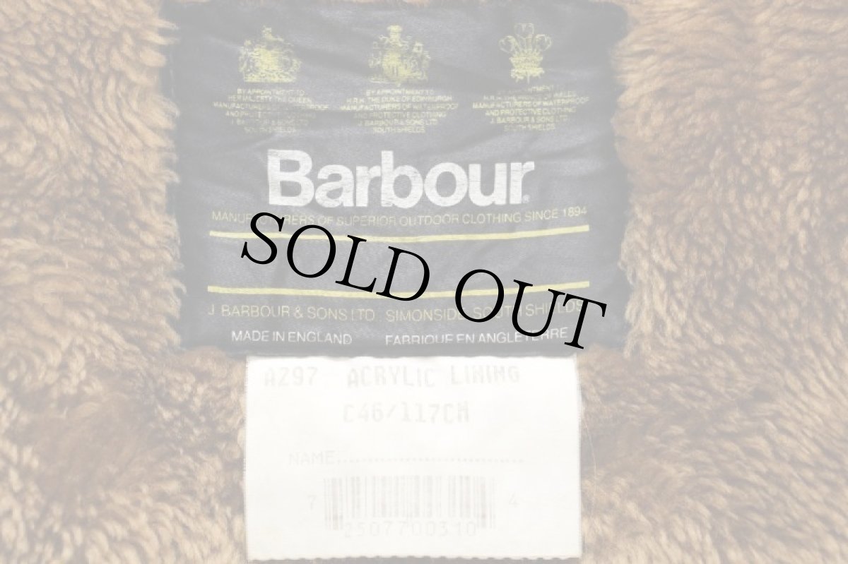 画像4: 90s 英国製 Barbourバブアー A297 パイルライナー ボア ベスト ブラウン C46★45 (4)