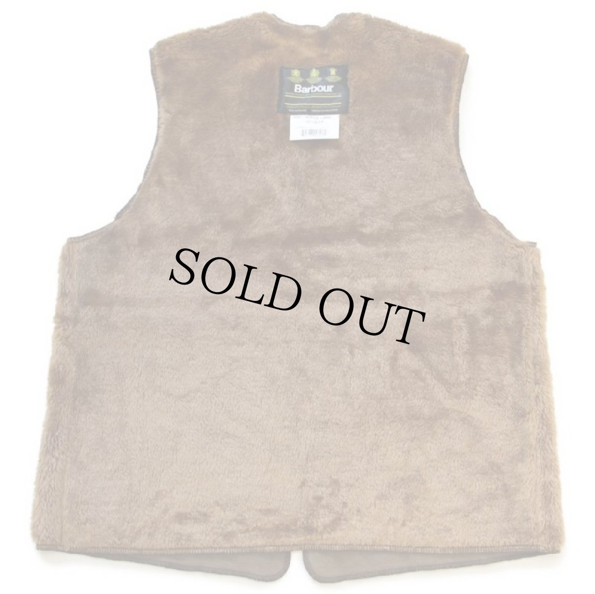 画像2: 90s 英国製 Barbourバブアー A297 パイルライナー ボア ベスト ブラウン C42★39 (2)