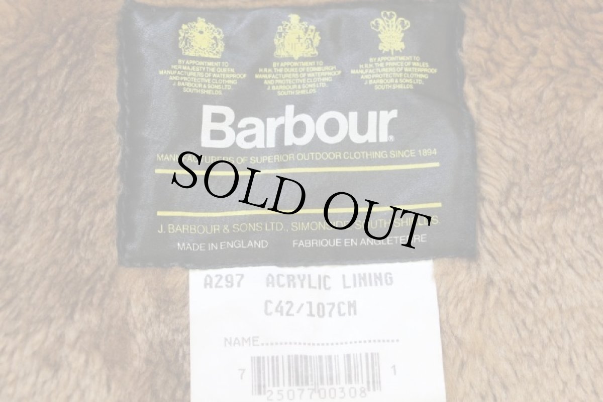 画像4: 90s 英国製 Barbourバブアー A297 パイルライナー ボア ベスト ブラウン C42★39 (4)