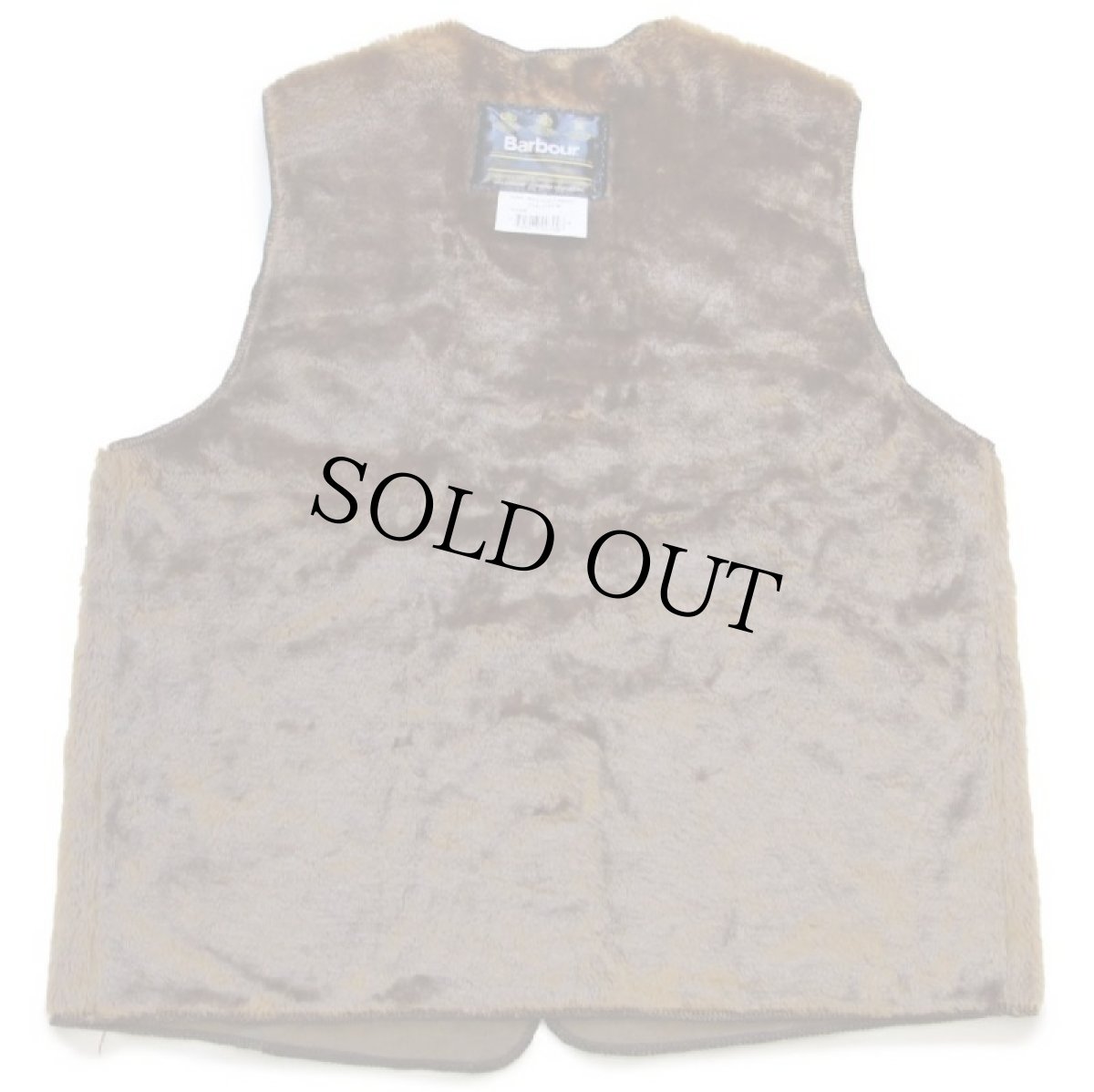 画像2: 90s 英国製 Barbourバブアー A297 パイルライナー ボア ベスト ブラウン C44★40 (2)