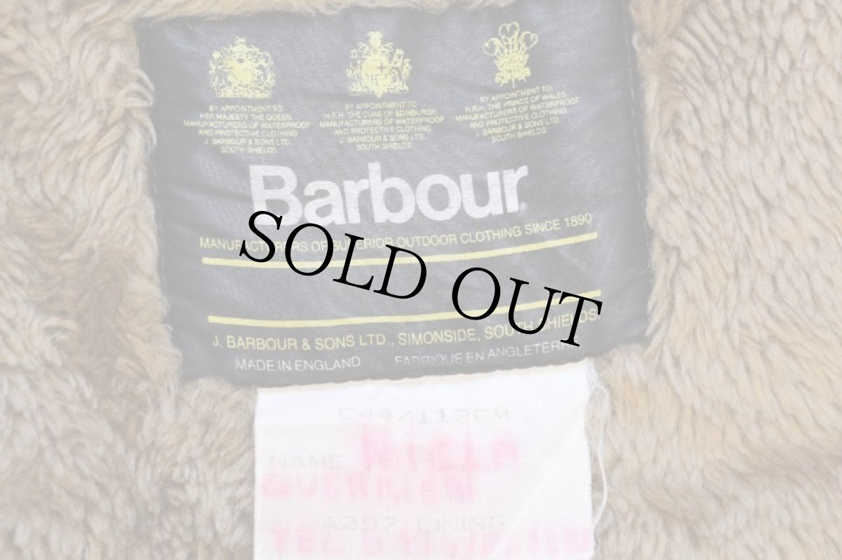 画像4: 90s 英国製 Barbourバブアー A297 パイルライナー ボア ベスト ブラウン C44★52 (4)