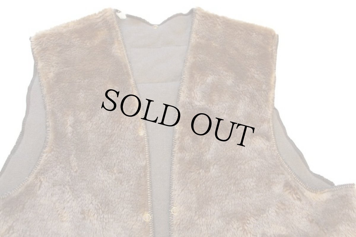 画像3: 90s 英国製 Barbourバブアー A297 パイルライナー ボア ベスト ブラウン C38★48 (3)