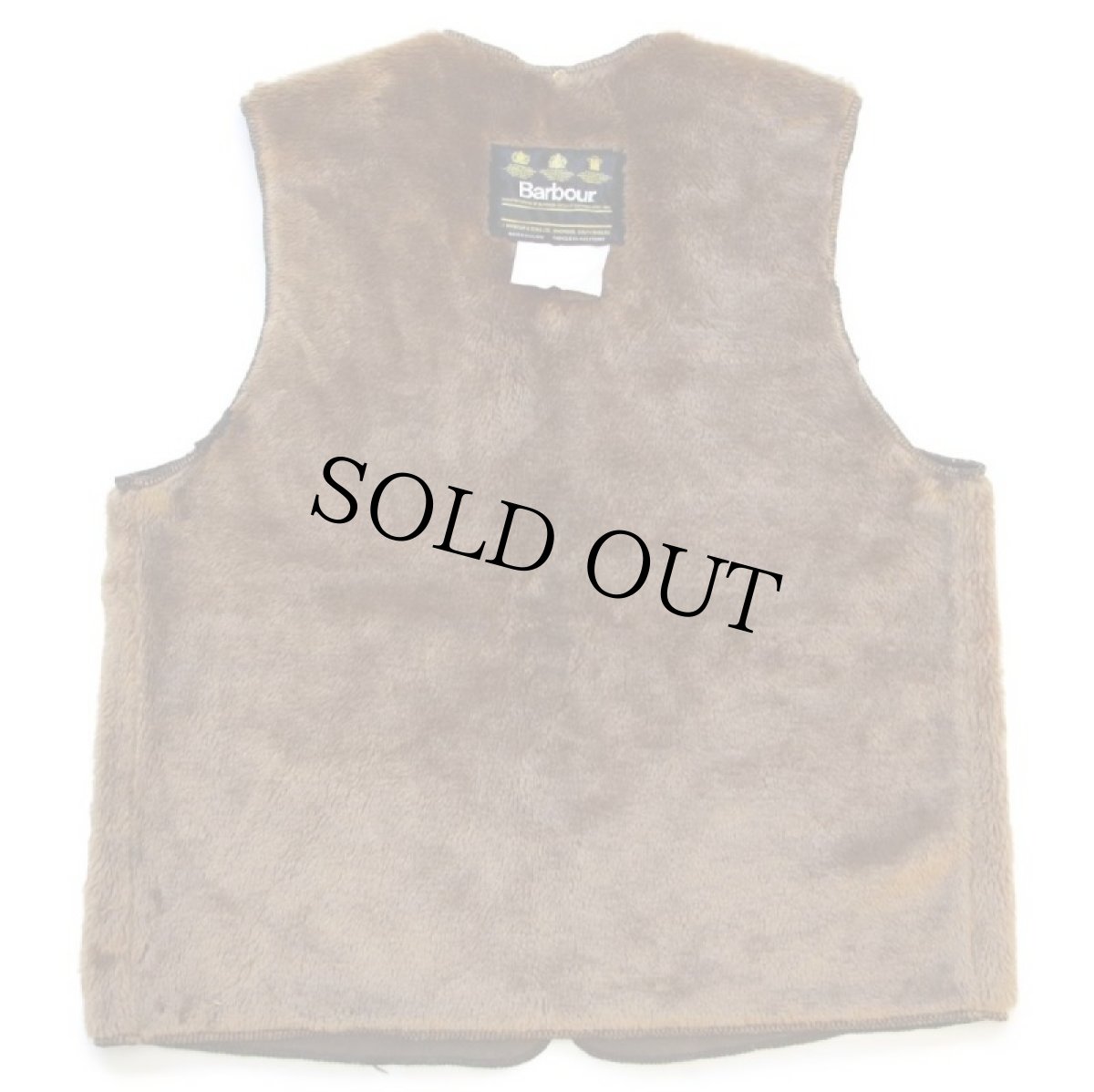 画像2: 90s 英国製 Barbourバブアー A297 パイルライナー ボア ベスト ブラウン C40★43 (2)