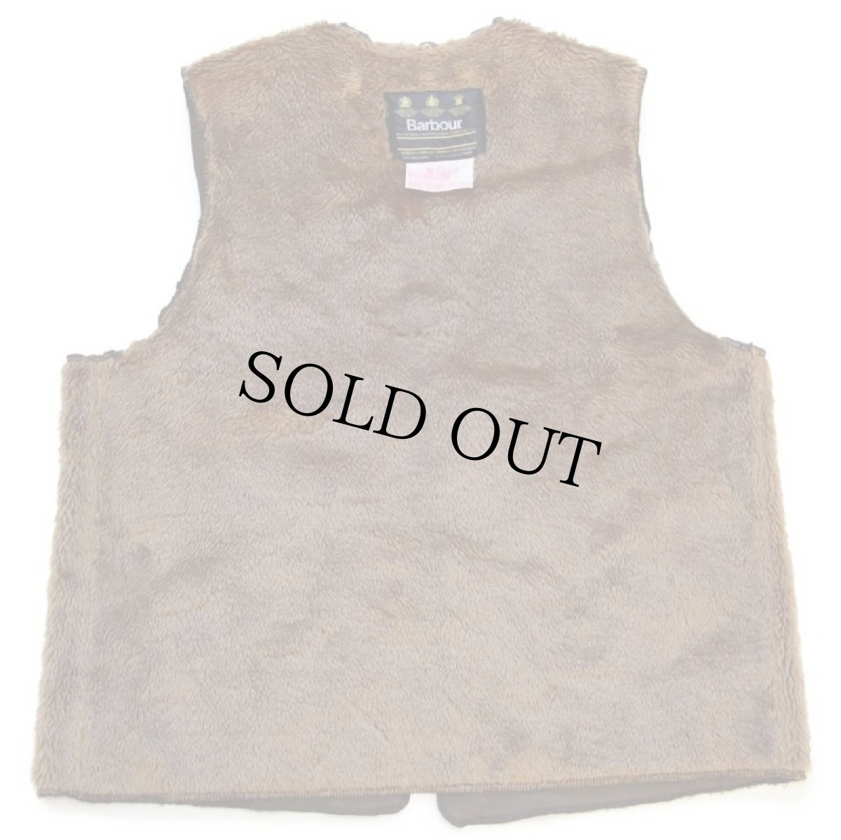 画像2: 90s 英国製 Barbourバブアー A297 パイルライナー ボア ベスト ブラウン C44★52 (2)