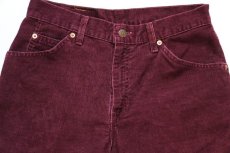 画像4: 90s USA製 Levi'sリーバイス 910 コーデュロイパンツ ワインレッド 9 JR. M (4)