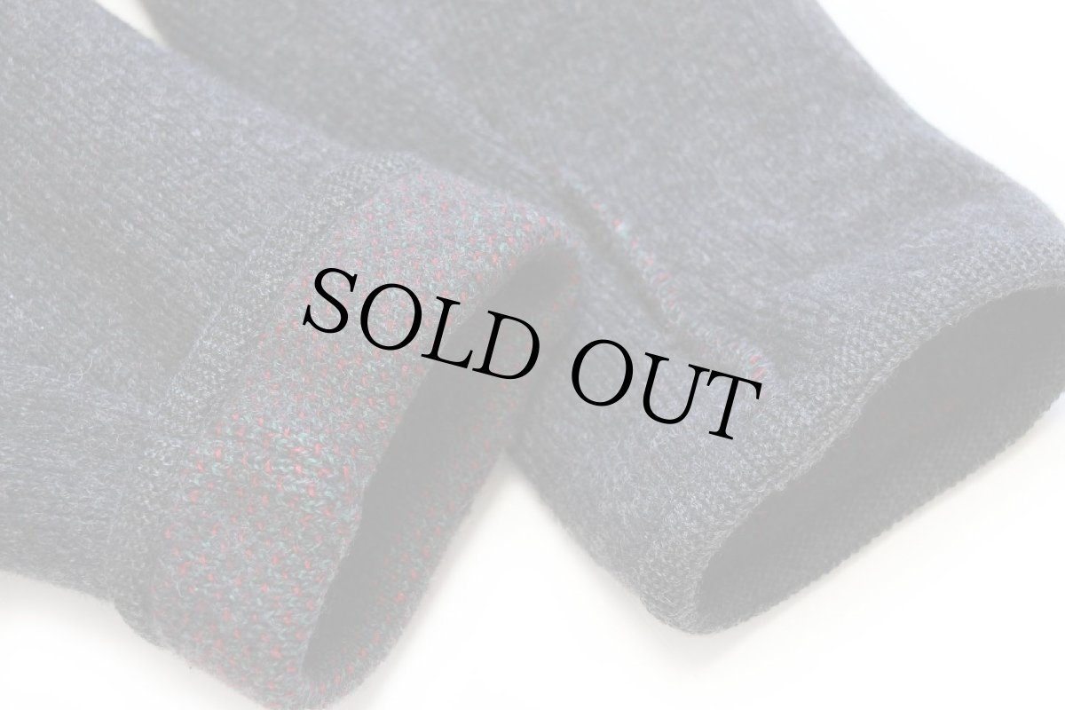 画像6: オーストリア製 GEIGER ジグザグ マルチカラー 切り替え スタンドカラー チロリアン ウールニット ジャケット 42 (6)