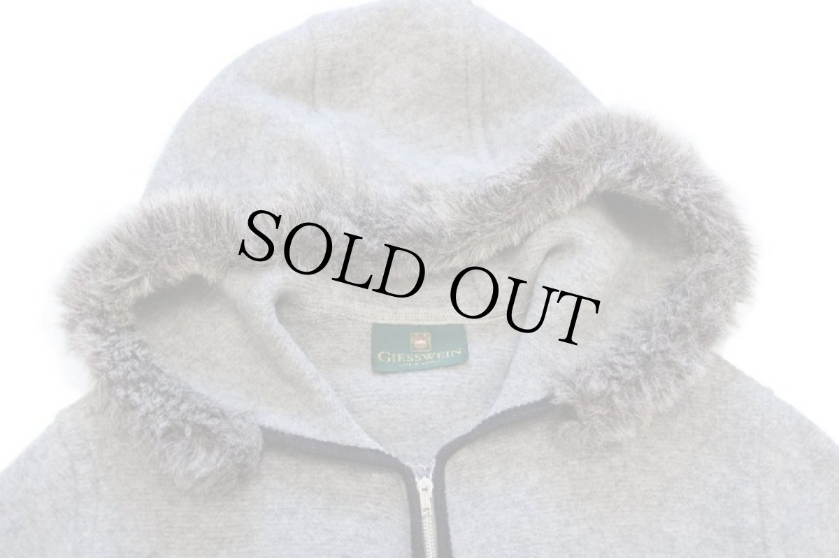 画像3: オーストリア製 GIESSWEIN 風景柄 アップリケ アート チロリアン ボイルドウール ジップパーカー カスタム 40 (3)