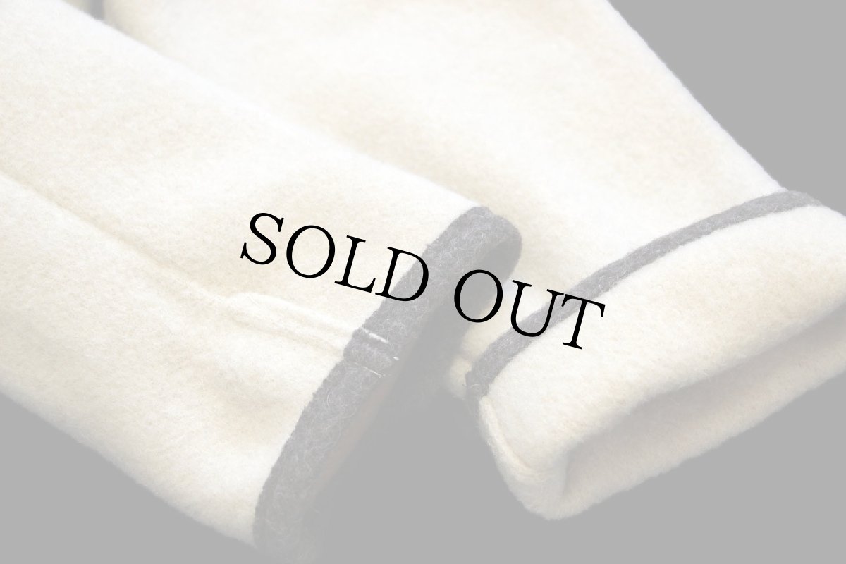 画像7: オーストリア製 GIESSWEIN チロリアン ウール×アルパカ パイル ジャケット ナチュラル 38 (7)