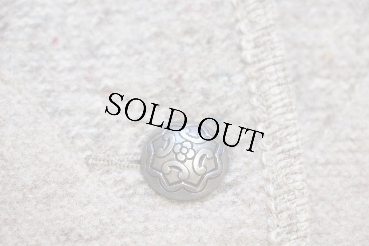 画像5: オーストリア製 GIESSWEIN 風景柄 アップリケ アート ネップ入り スタンドカラー チロリアン ボイルドウール ジャケット 40 (5)