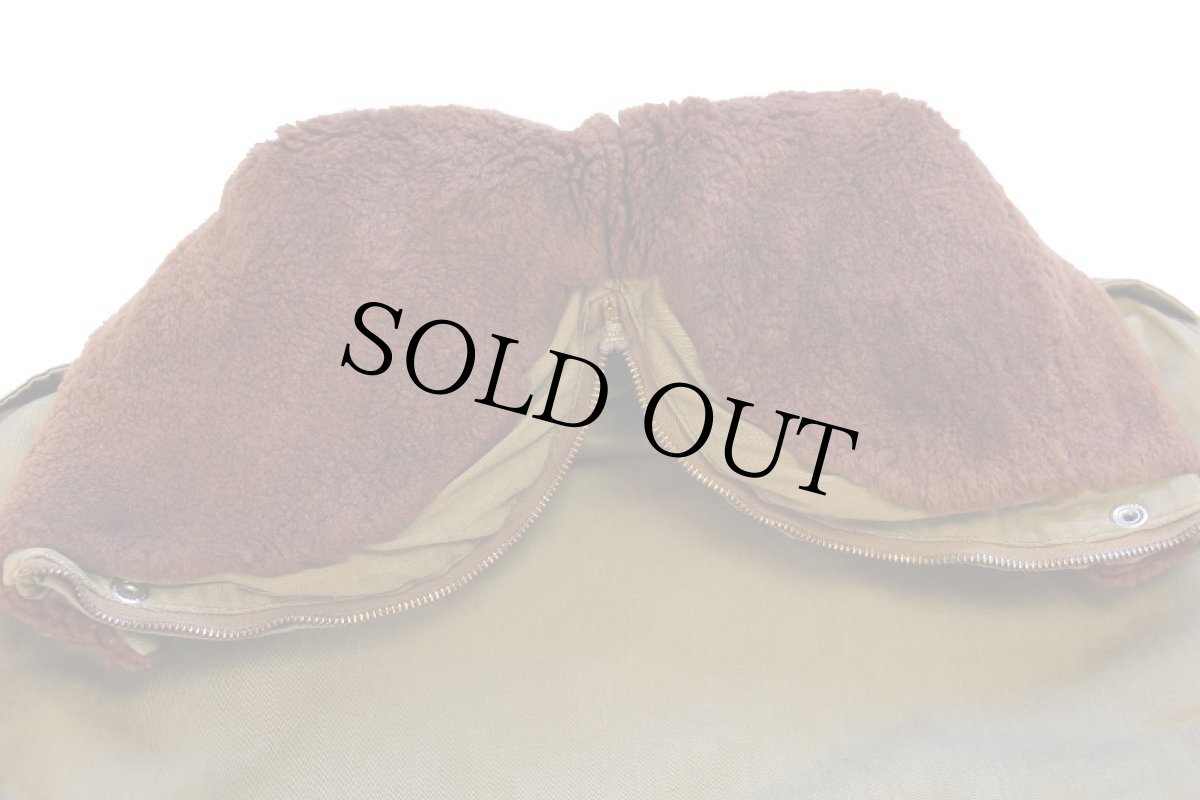 画像4: 60s Daroson 民間 B-9タイプ キルティングライナー フライトジャケット オリーブドラブ フェード (4)