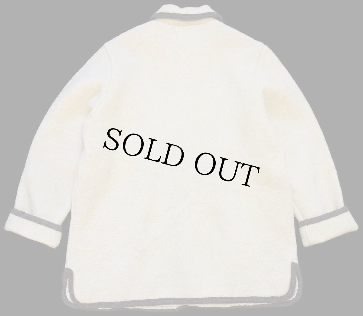 画像2: オーストリア製 GIESSWEIN チロリアン ウール×アルパカ パイル ジャケット ナチュラル 38 (2)