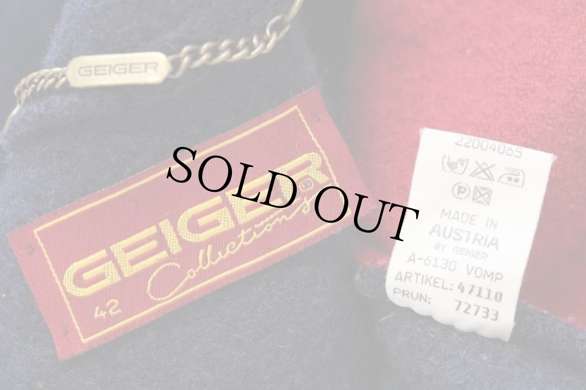 画像4: オーストリア製 GEIGER 花柄刺繍 マルチカラー スタンドカラー チロリアン ボイルドウール ジャケット 42 (4)