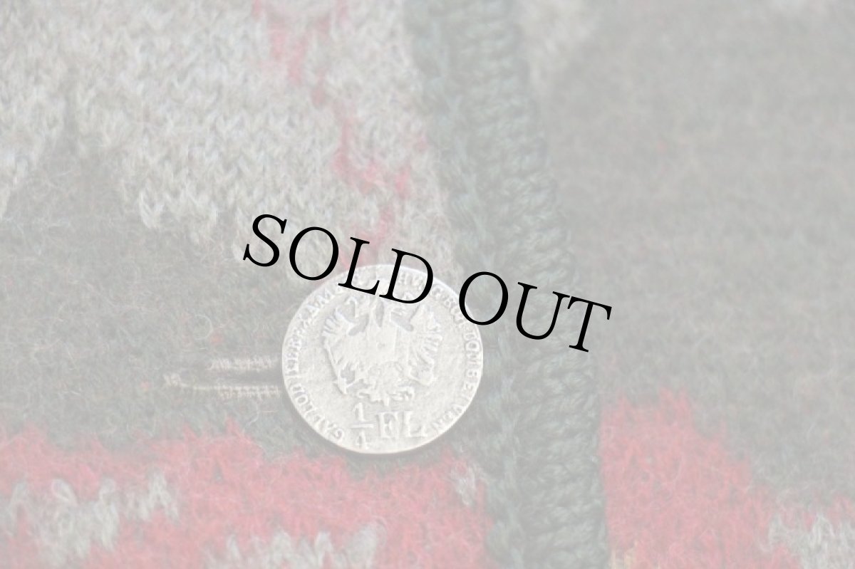 画像5: オーストリア製 STAPF 風景柄 アート スタンドカラー チロリアン ウールニット ジャケット 42 (5)