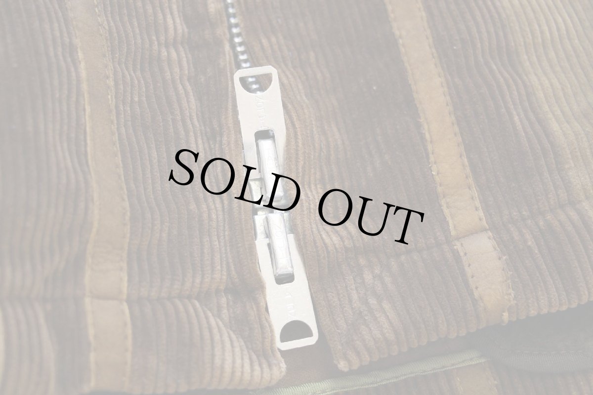 画像8: 70s USA製 MIGHTY-MACマイティーマック ツートン ボアライナー 太畝 コーデュロイジャケット 茶 40 (8)