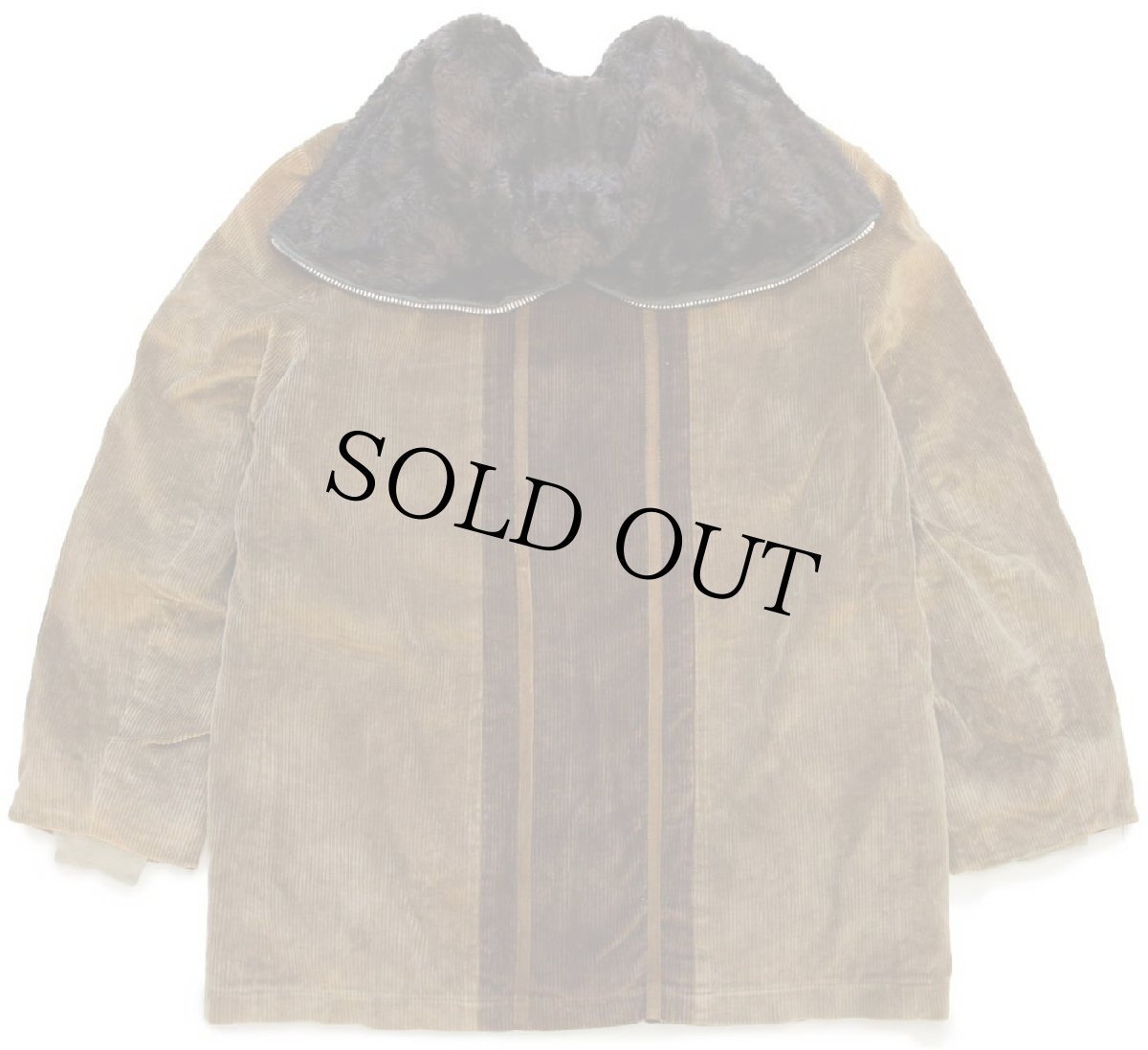 画像2: 70s USA製 MIGHTY-MACマイティーマック ツートン ボアライナー 太畝 コーデュロイジャケット 茶 40 (2)