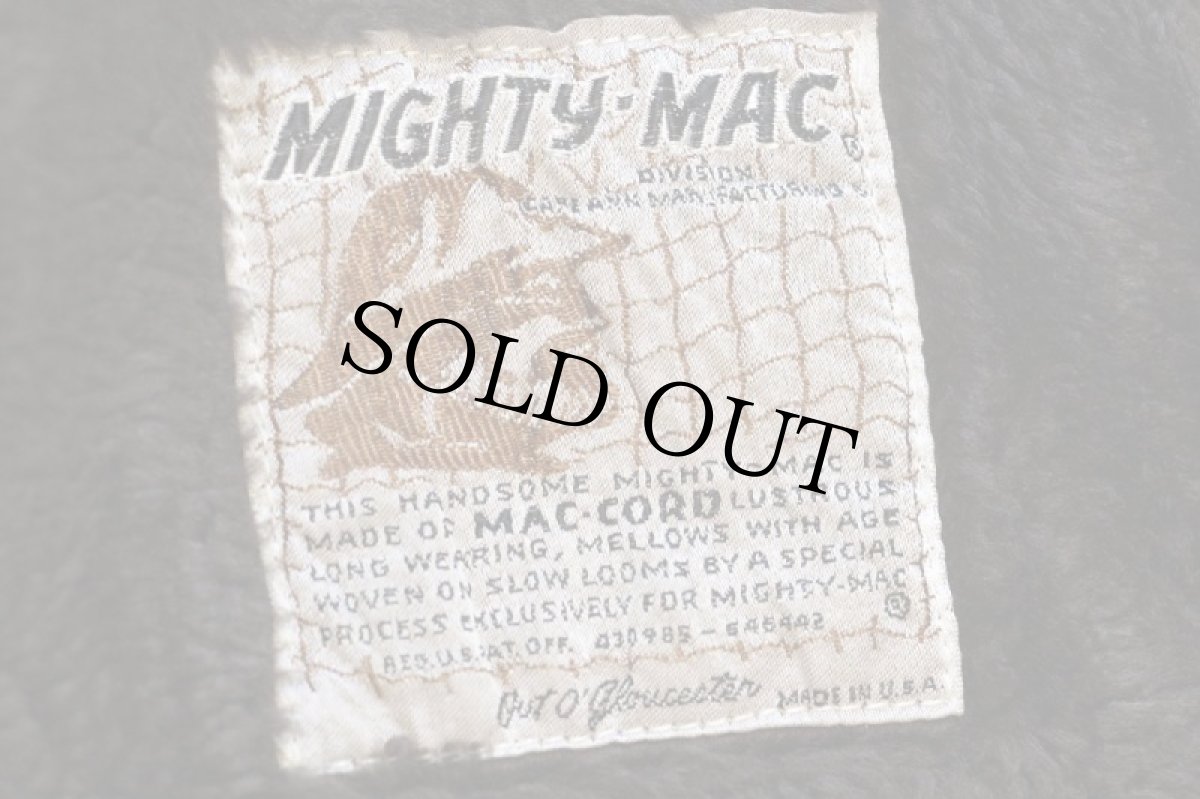 画像5: 70s USA製 MIGHTY-MACマイティーマック ツートン ボアライナー 太畝 コーデュロイジャケット 茶 40 (5)