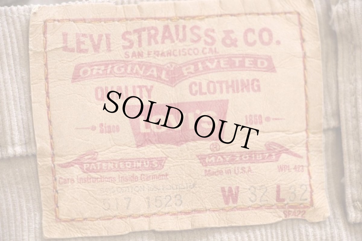 画像6: 80s USA製 Levi'sリーバイス 517 コーデュロイパンツ ベージュ w32 L32★ブーツカット (6)