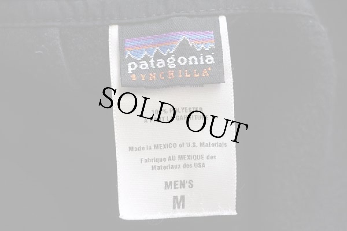 画像6: 00s メキシコ製 patagoniaパタゴニア シンチラ フリースパンツ 黒 M (6)