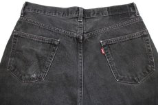 画像5: 00s USA製 Levi'sリーバイス 505 ブラック デニムパンツ w36 L32★SDP2296 (5)