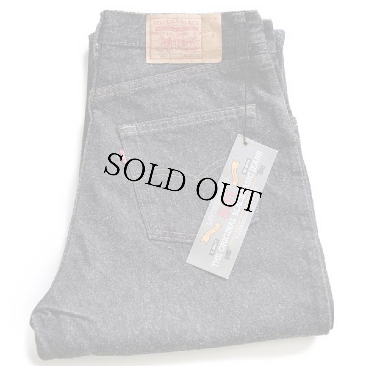 画像1: デッドストック★90s USA製 Levi'sリーバイス 901 先染め ブラック デニムパンツ w32 L32★501 (1)