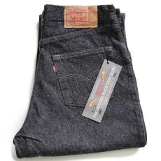 画像1: デッドストック★90s USA製 Levi'sリーバイス 901 先染め ブラック デニムパンツ w32 L32★501 (1)