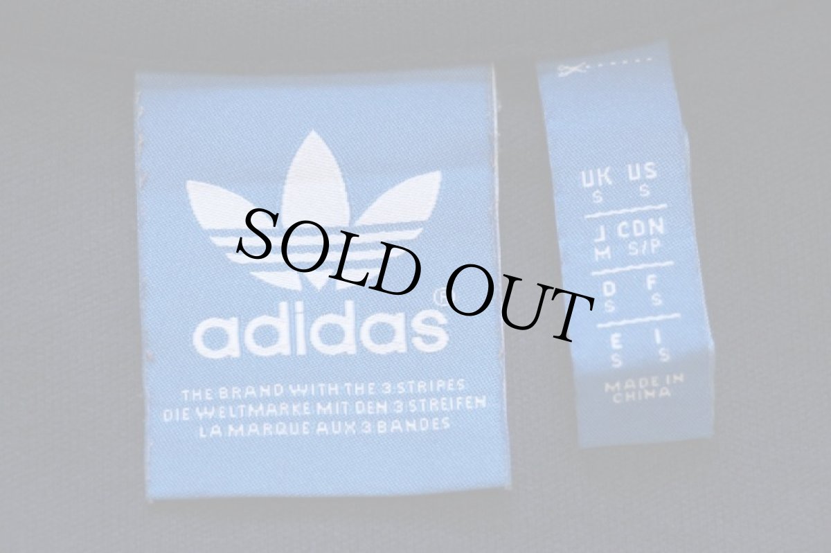 画像4: adidasアディダス トレフォイル ロゴ刺繍＆パッチ付き トラックジャケット 紺×青 S★ジャージ (4)