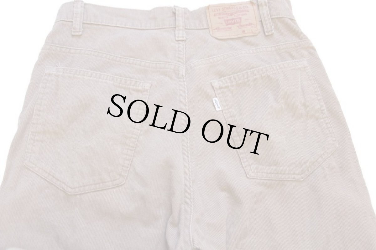画像5: 80s USA製 Levi'sリーバイス 517 コーデュロイパンツ ベージュ w32 L32★ブーツカット (5)