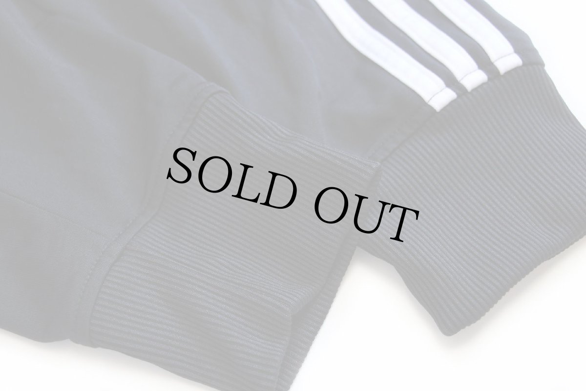 画像6: adidasアディダス トレフォイル ロゴ刺繍 トラックジャケット 黒×白 XL★ジャージ (6)