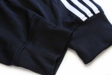 画像6: adidasアディダス トレフォイル ロゴ刺繍 トラックジャケット 黒×白 XL★ジャージ (6)