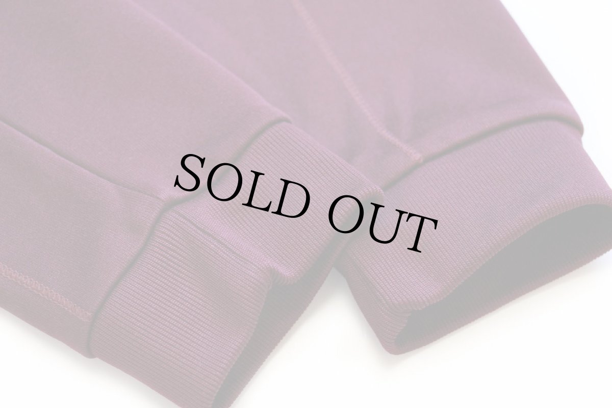 画像6: adidasアディダス FLAMESTRK トレフォイル ロゴ刺繍 トラックジャケット バーガンディ×白 S★ジャージ (6)