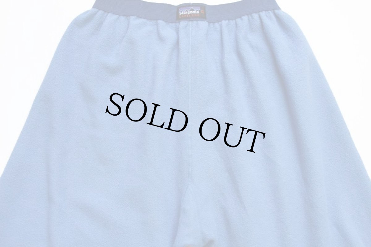 画像5: 00s フランス製 patagoniaパタゴニア CAPILENEキャプリーン インナー フリースパンツ 水色 XL (5)